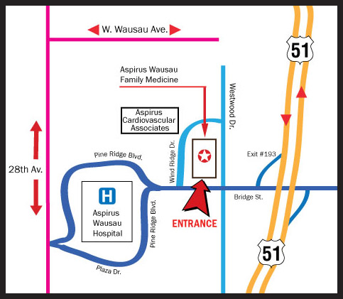 Aspirus Wausau Hospital Map