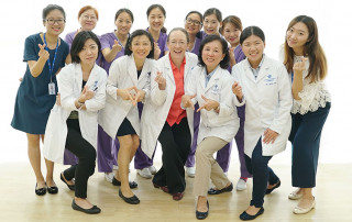 Dr. Jordhen and her Shanghai UFH colleagues.