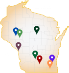 Osteopathic Wisconsin Map