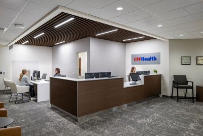 Janesville Clinic Reception area