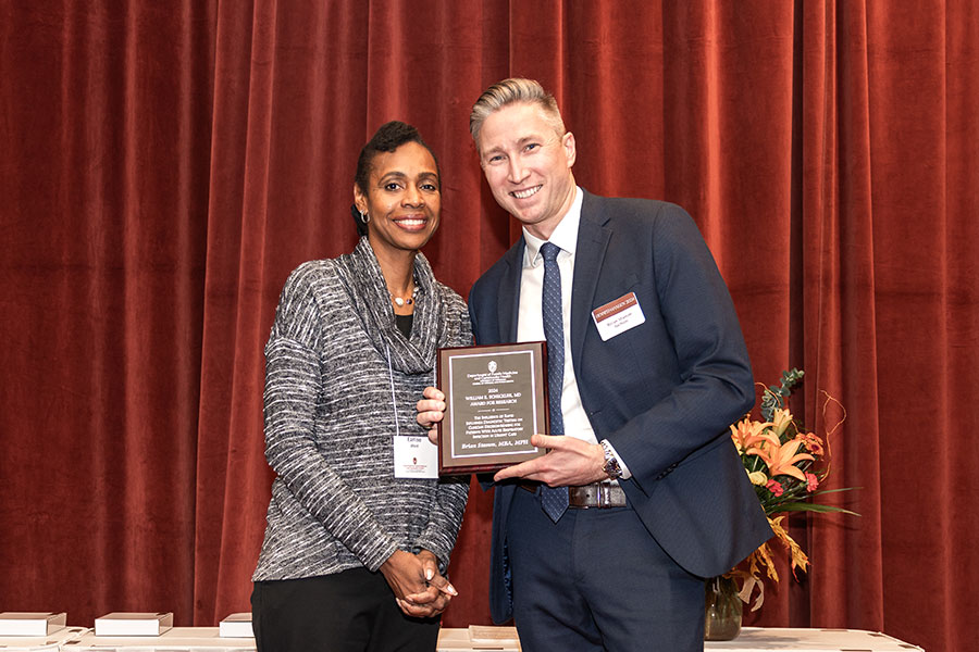 Brian Stamm, MBA, MPH, with Earlise Ward, PhD.