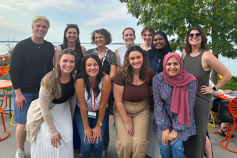 QHER Lab research team at the memorial union in summer