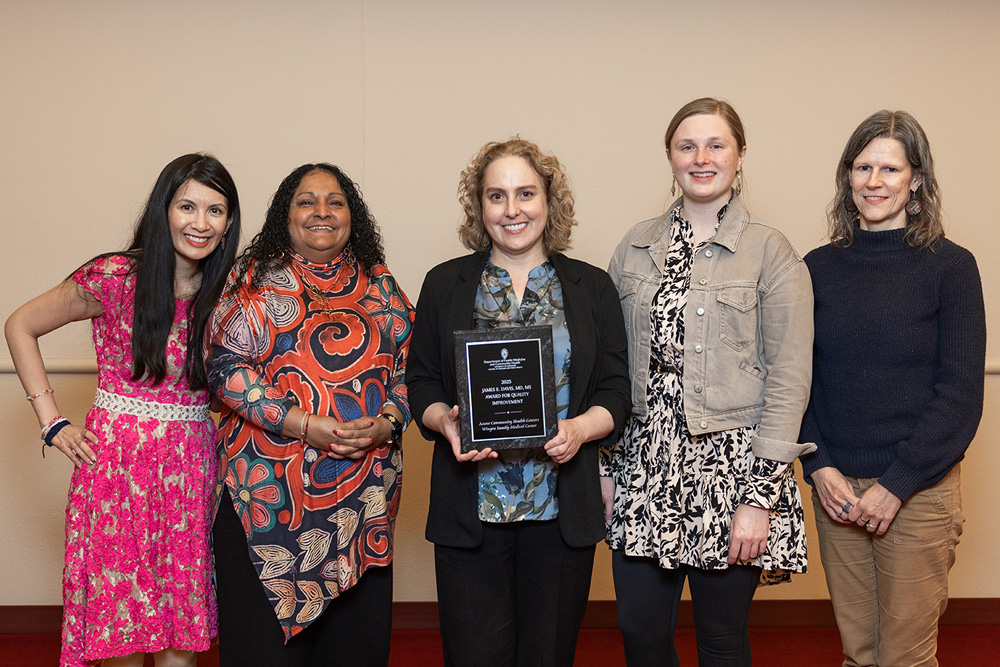 James Davis, MD, MS, Quality Improvement Award winners 