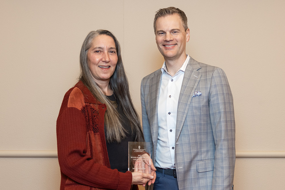Richard Roberts, MD, JD, Clinical Excellence Award winner 