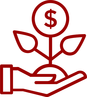 Financial growth icon