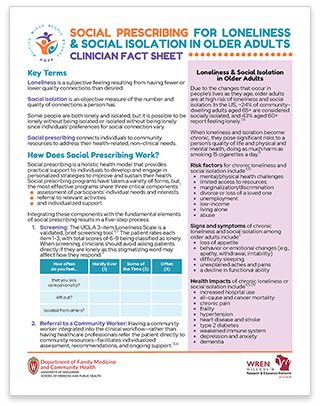 Clinician Fact Sheet Social Prescribing thumbnail