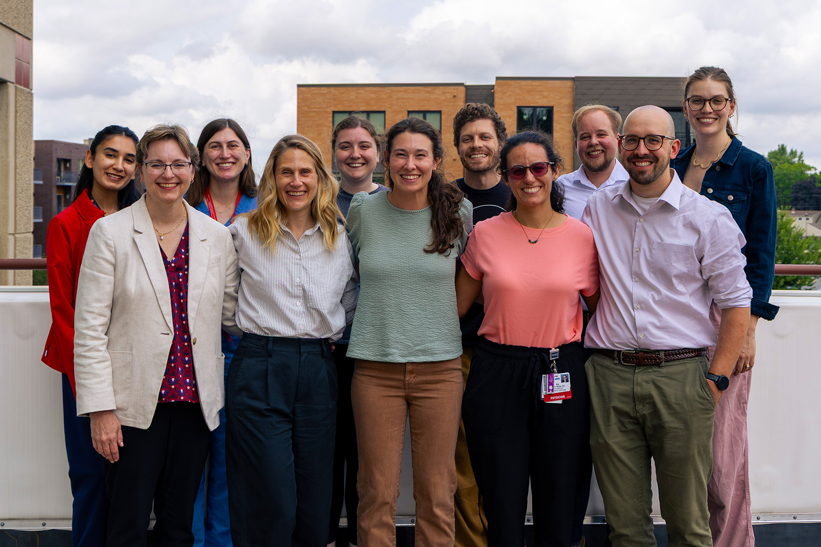 2026 DFMCH fellows group taken on an overcast day.