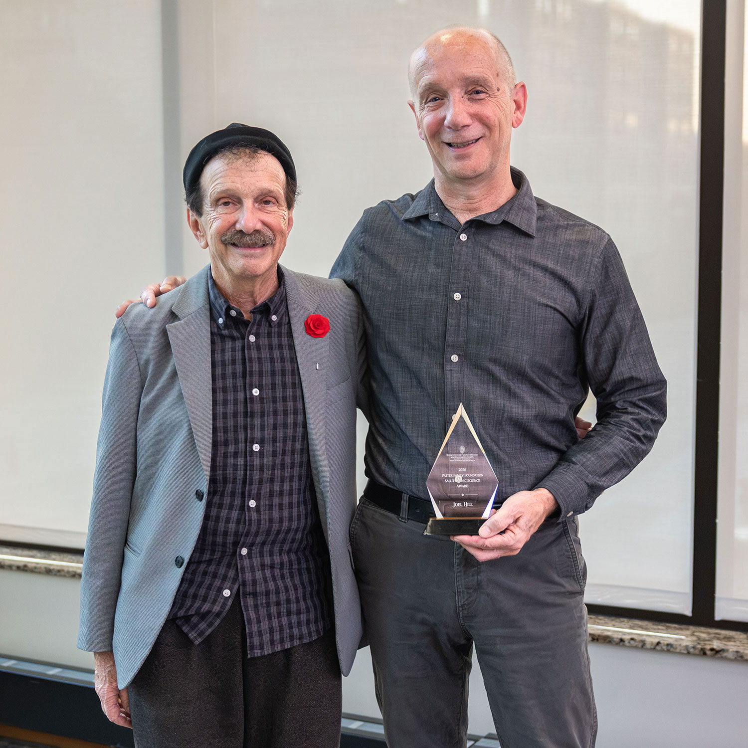 Dr. Zorba Paster with Physician Assistant Joel Hill.